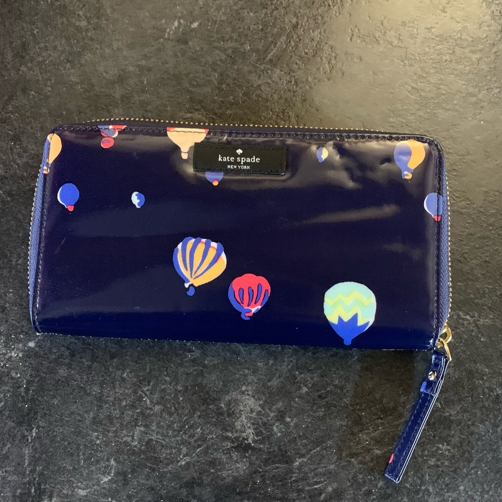 Kate Spade Hot Air Balloon Party Daycation Neda Continental Zip Wallet